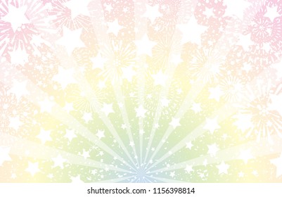 star and fireworks background