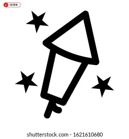 star fireworks icon isolated sign symbol vector illustration - high quality black style vector icons
