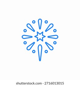 star fireworks icon sign vector