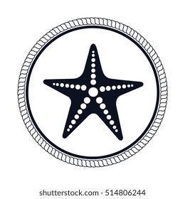 star fish emblem isolated