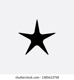 star fish icon sign signifier vector