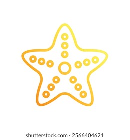 Star Fish icon. Summer icon design. vector graphic