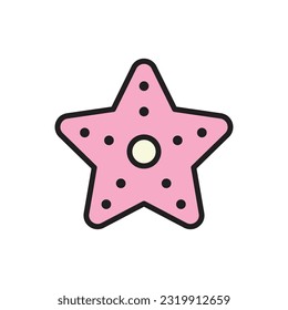 Star Fish Icon Vector Illustration