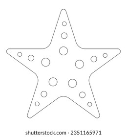 Star fish icon vector illustration symbol design