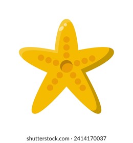 Star fish icon vector or logo illustration style 