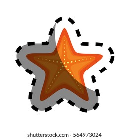 star fish isolated icon