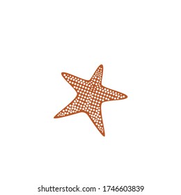 Star fish logo vector flat design template