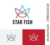 Star Fish Monoline Simple Modern Animal Logo