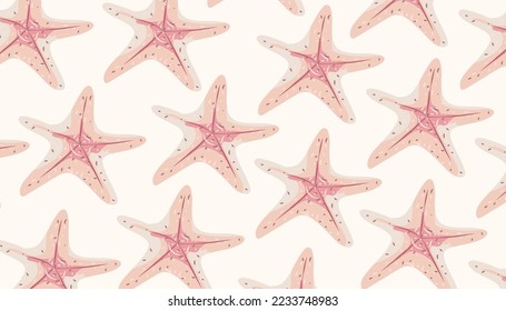 star fish sea creatures background vector illustration art