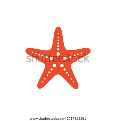 Star fish silhouette icon vector flat illustration design.