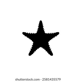 star fish silhouette vector icon sign symbol illustration design.