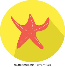 star fish simple illustraton clip art vector