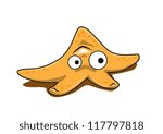Star fish vector cartoon