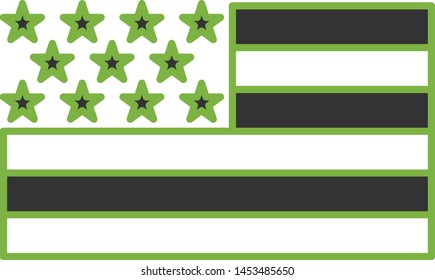 Star flag icon for your project
