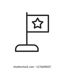 star flag vector icon