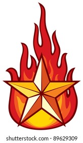 star and flame