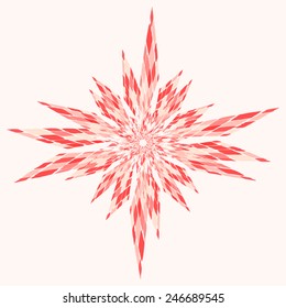 Star Flare element with mosaic detail. EPS10 vector.