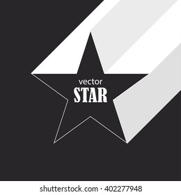 Star flat abstract symbol. Vector Illustration