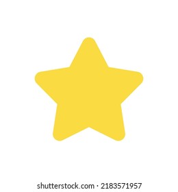 Star flat color ui icon. Favourite page mark. Positive feeling. Add bookmark. Saving special item. Simple filled element for mobile app. Colorful solid pictogram. Vector isolated RGB illustration