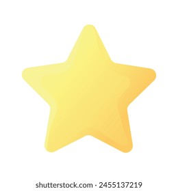 Star flat icon. Isolated on white background. Vector illustration in flat design. EPS 10.