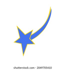 Star, flat icon logo. Isolated on white background vector illustration.