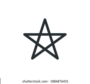 Star Flat Icon Vector Illustration