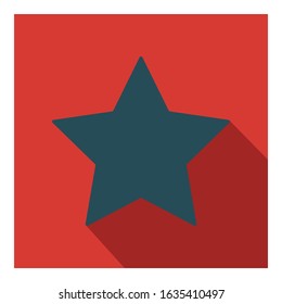 Star flat icon vector - ui icon vector
