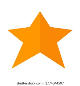 
estrella de estilo plano. icono de estrella. un signo de honor.
