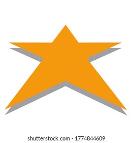 
estrella de estilo plano. icono de estrella. un signo de honor.