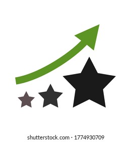 estrella de estilo plano. icono de estrella. un signo de honor.