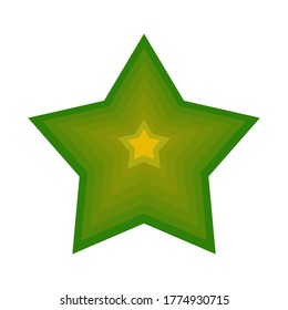 estrella de estilo plano. icono de estrella. un signo de honor.