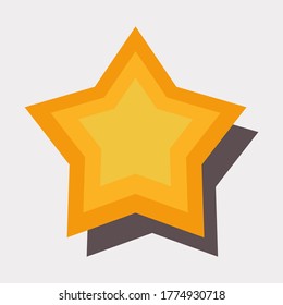 star with a flat style. star icon. a sign of honor.