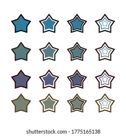 estrella de estilo plano. icono de estrella. un signo de honor.