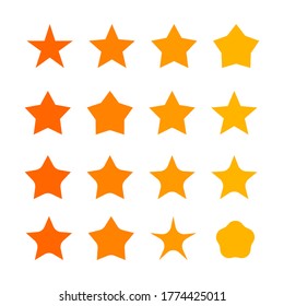 
estrella de estilo plano. una muestra de aprecio. icono de estrella