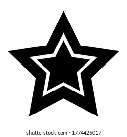 
estrella de estilo plano. una muestra de aprecio. icono de estrella
