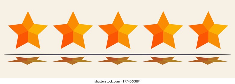 
estrella de estilo plano. una muestra de aprecio. icono de estrella