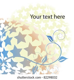 star floral background