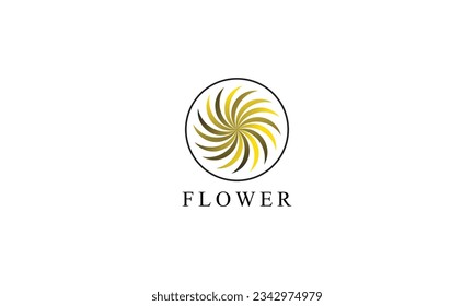 star flower circle gradient creative brand logo 