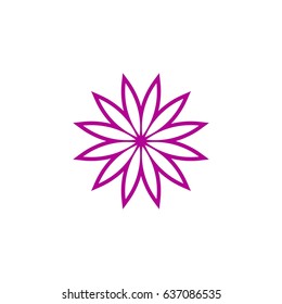 Star flower logo concept