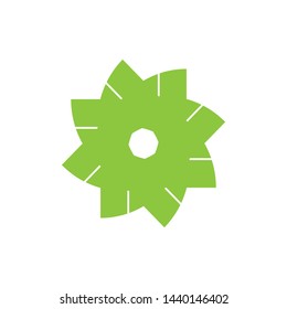 Star Flower logo design vector