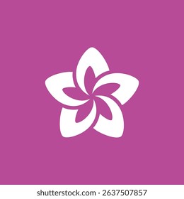 Star Flower logo design vector template