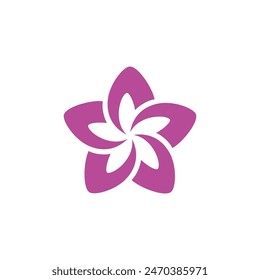 Star Flower logo vector design template