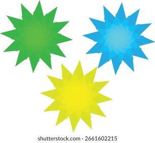Star flower with multiple color for your business.