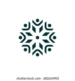 Star Flower Ornament Spa Logo Template Illustration Design. Vector EPS 10.