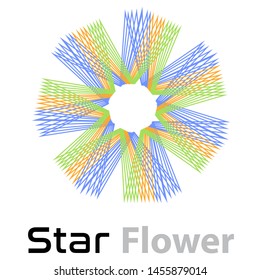 Star Flower is a simple logo, like a star line in a simple colors, suitable for various needs of your company or business logo,