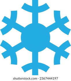 forma geométrica del copo de nieve de flor estrella