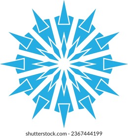 star flower snowflake geometric shape