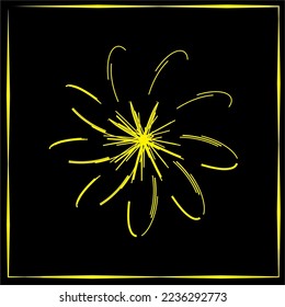 
Star forming flower for decoration or background.