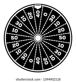 Star fortune wheel icon. Simple illustration of star fortune wheel vector icon for web design isolated on white background