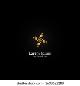 "Star Four Point". Minimalist, simple,digital and modern logo design.